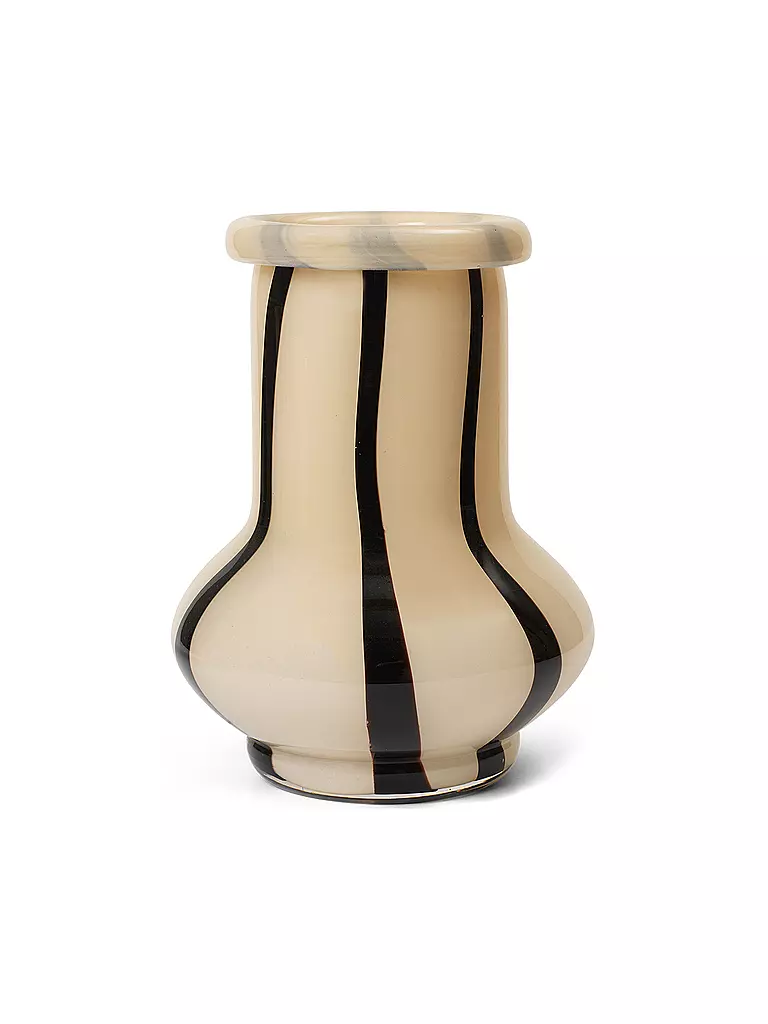FERM LIVING Dekovase RIBAN 24cm Cream  creme