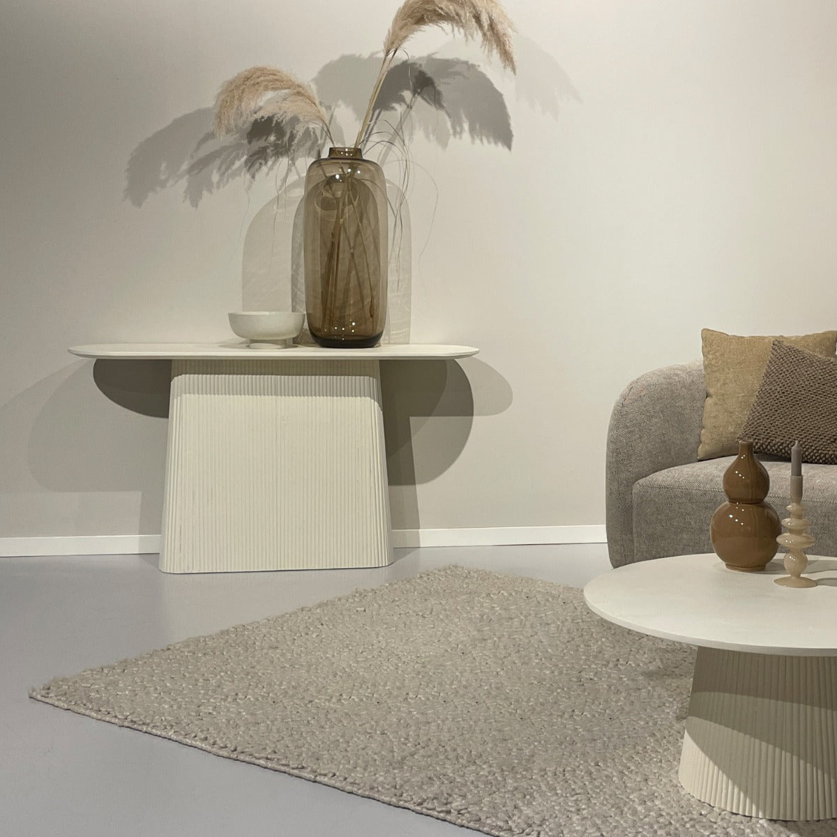 Livingfurn - Patou sidetable 140 cm - crÃ¨me