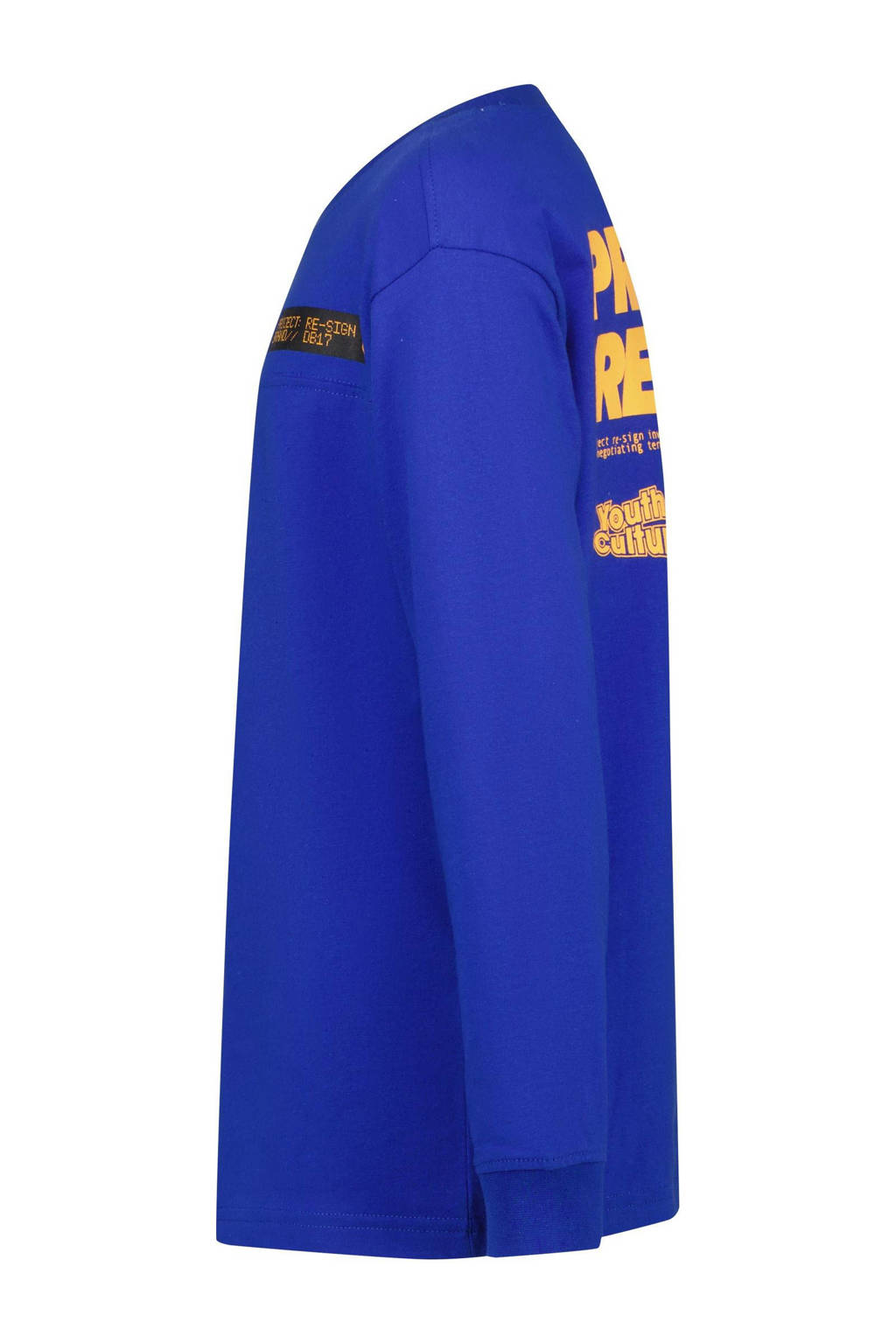Vingino longsleeve Jetrod met backprint hardblauw