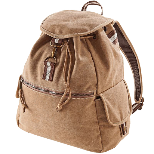 Mochila de tecido modelo vintage (18 litros) (pacote com 2) Quadra