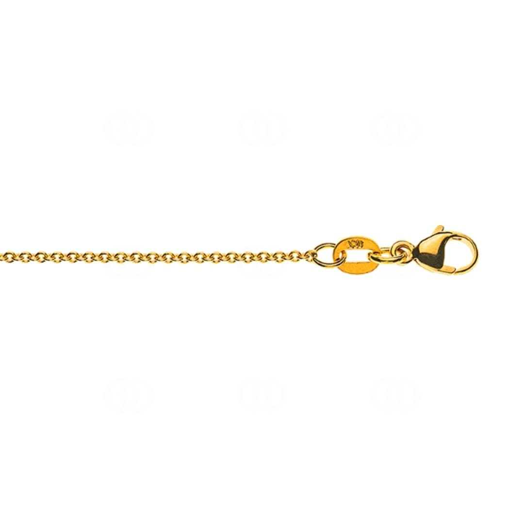 Fusskette Rundanker 750/18 K Gelbgold 1.3mm - 24cm