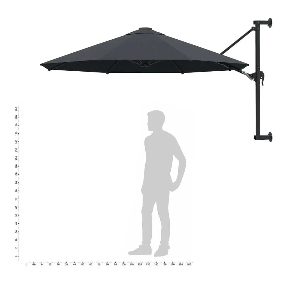 vidaXL - Parasol - Antraciet