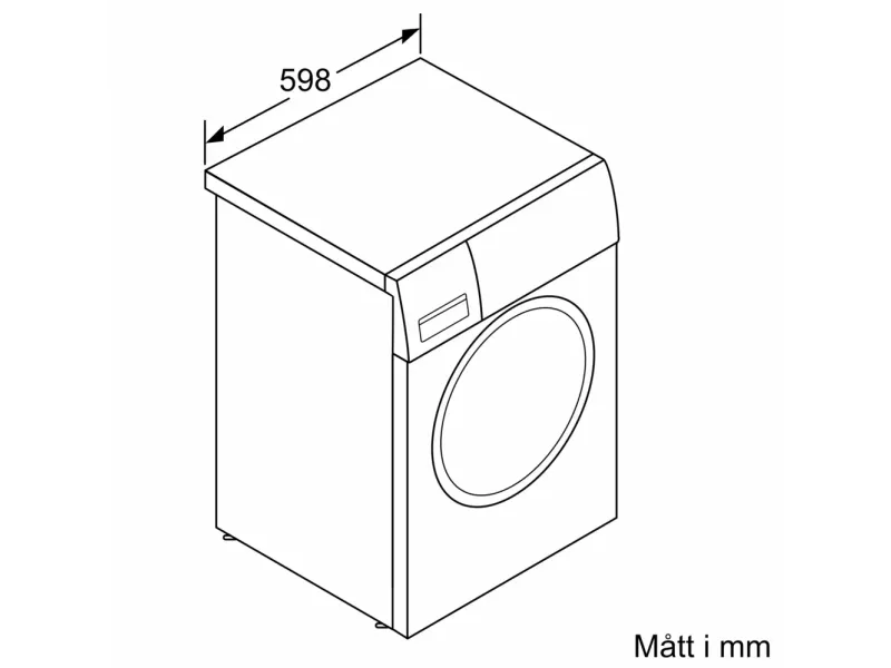 Bosch Serie | 6 WAU28RHISN - Vaskemaskine - Niche - bredde: 60 cm - højde: 85 cm - frontbetjening - 63 liter - 9 kg - 1400 rpm - hvid