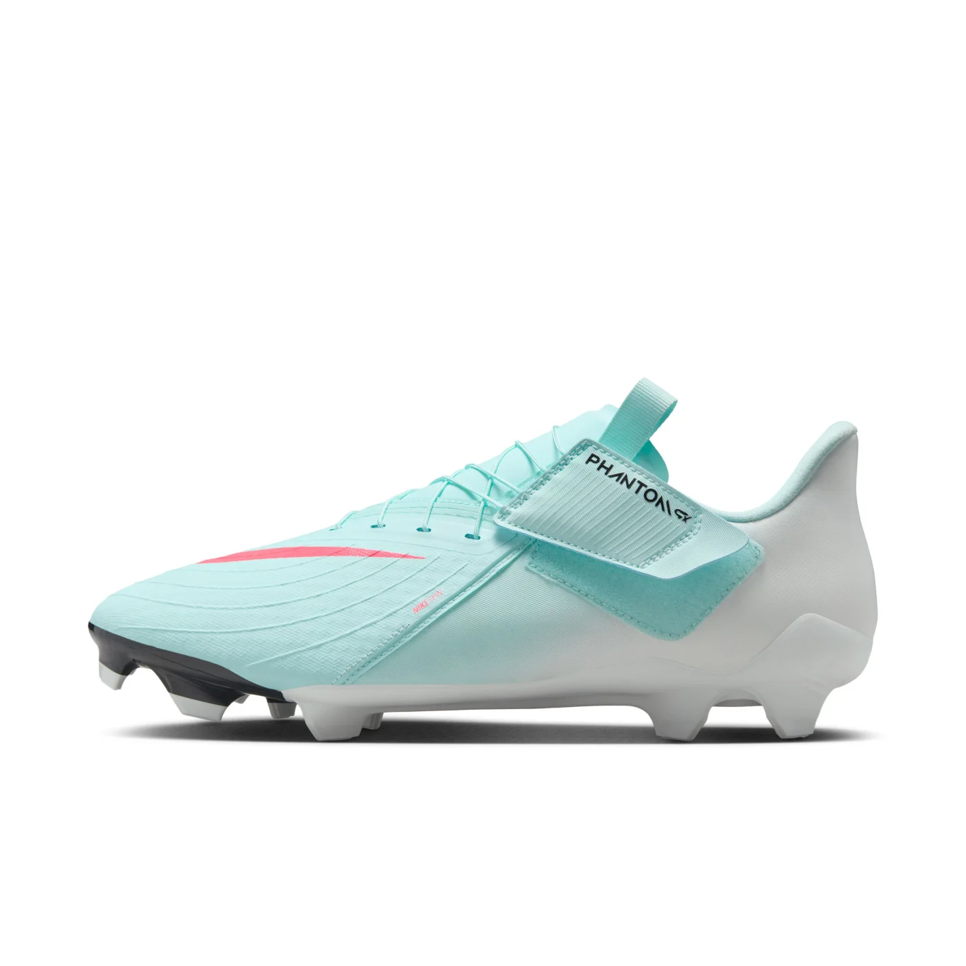 Nike Phantom GX II Academy Easyon Gras / Kunstgras Voetbalschoenen (MG) Mintgroen Rood Zwart