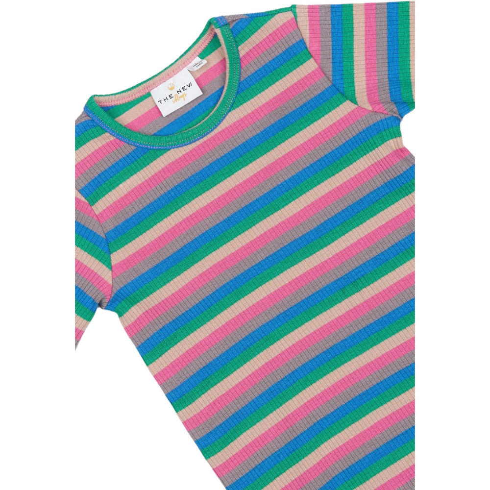 Køb THE NEW Siblings Multi Striped Polly L_S Rib Tee