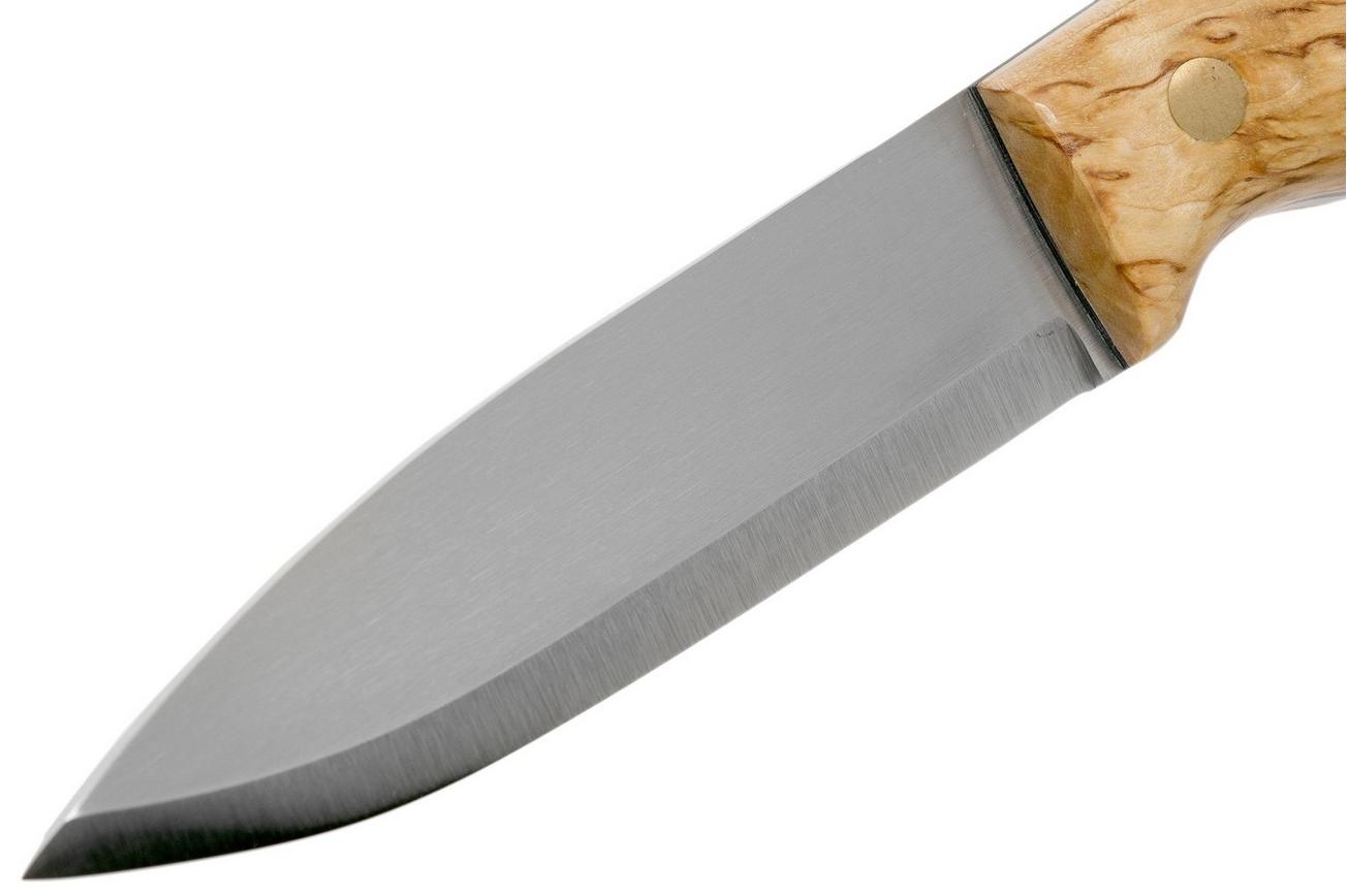 Casström No. 10 Swedish Forest Knife Curly Birch, 14C28N Scandi Grind 13128 met firesteel