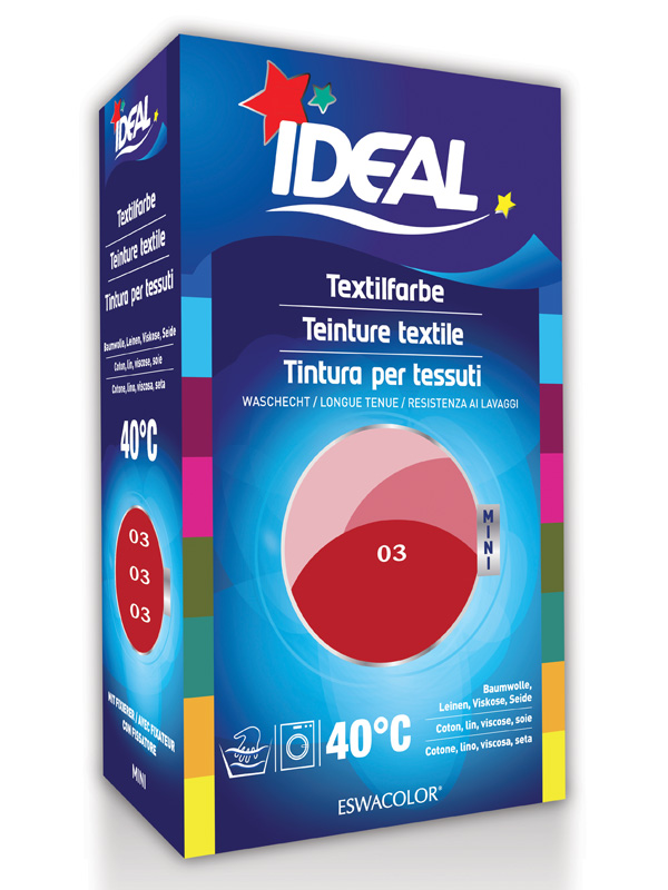 IDEAL MINI Baumwolle Color<br>1 Stück, No03 zinnober