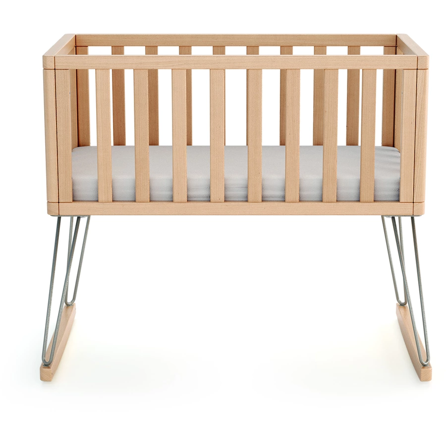 JURABABY Babywiege ONLY 40 x 80 cm Scandicraft Buche Stahl