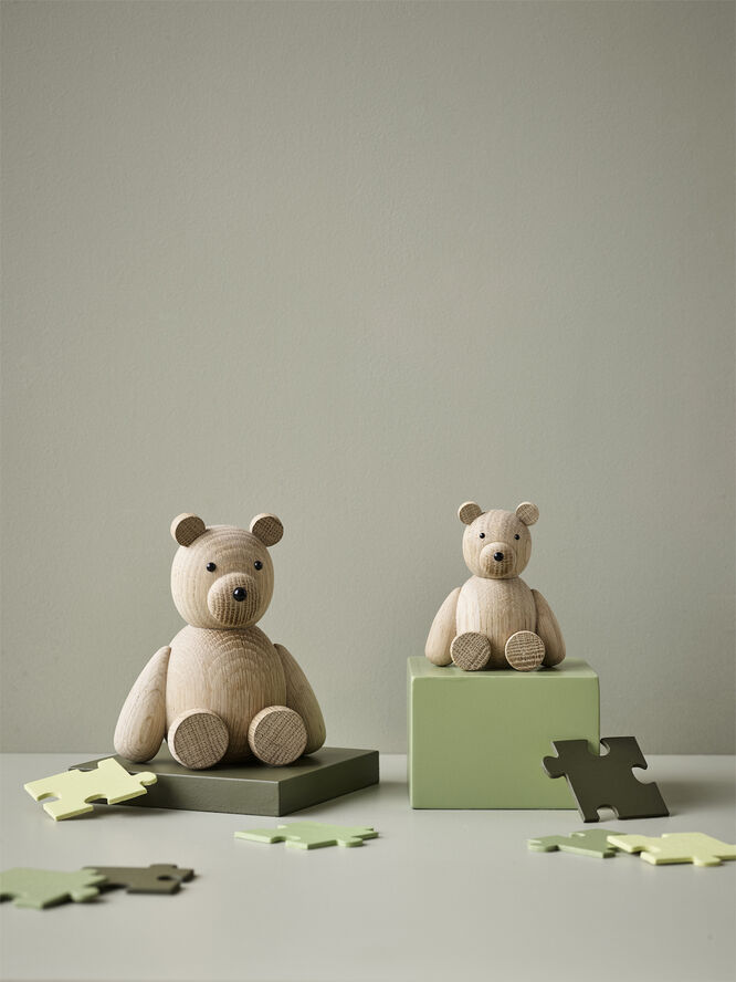 Lucie Kaas Medium Teddy, Smoked Oak Mørkebrun