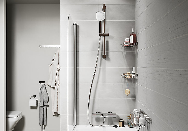 Panier filaire d'angle Koros chromé GoodHome