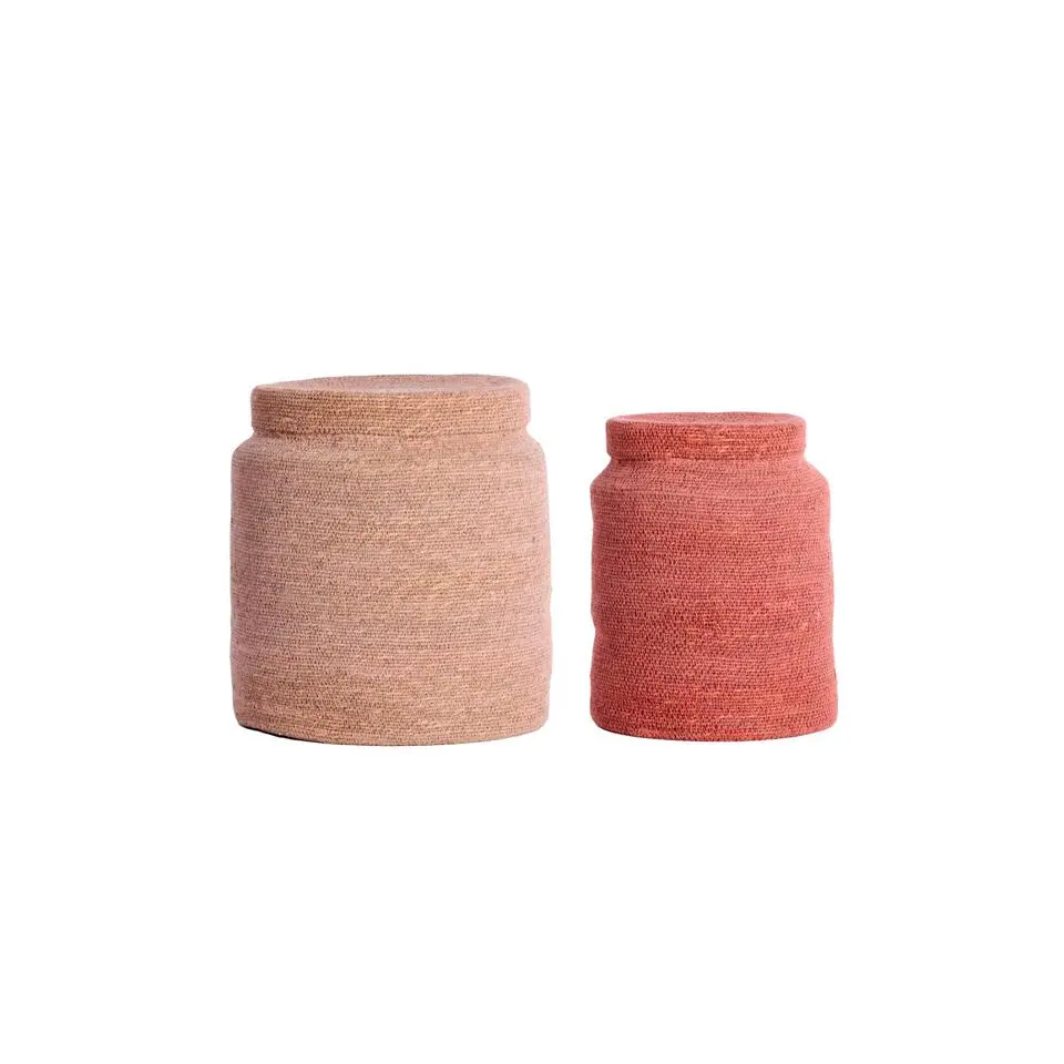 Mand Betania - Lichtroze - Ø33cm - Set van 2