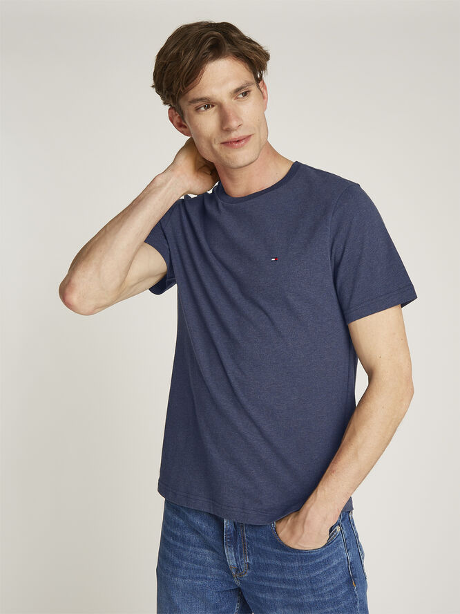 Tommy Hilfiger ESSENTIAL REG FIT HEATHER TEE Desert sky heather