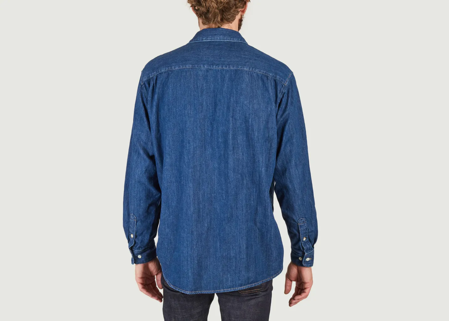 Chemise Filip Casual Some Kind Of Blue Nudie Jeans