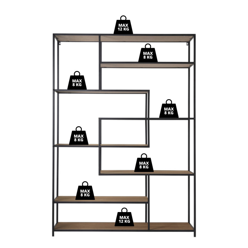 Vakkenkast Charlie XL - 170x120x40 cm