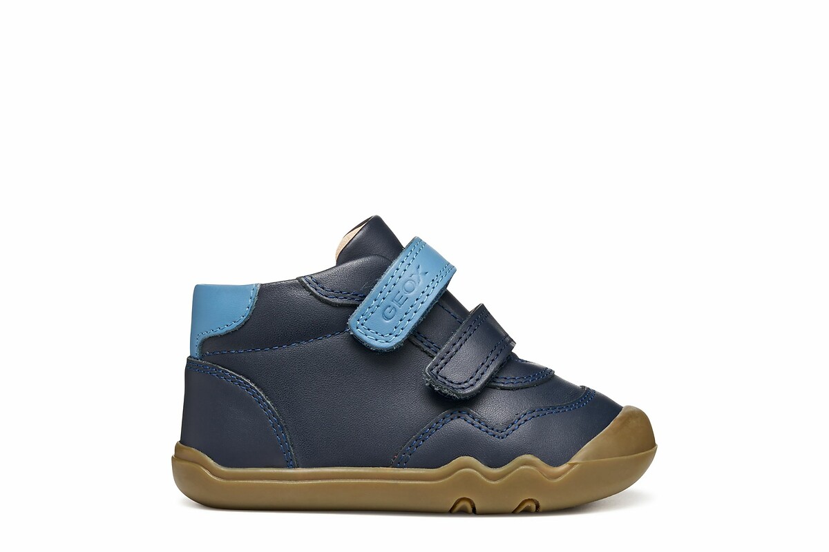 GEOX<br>Chinelo Steppieup de couro macio e cano alto