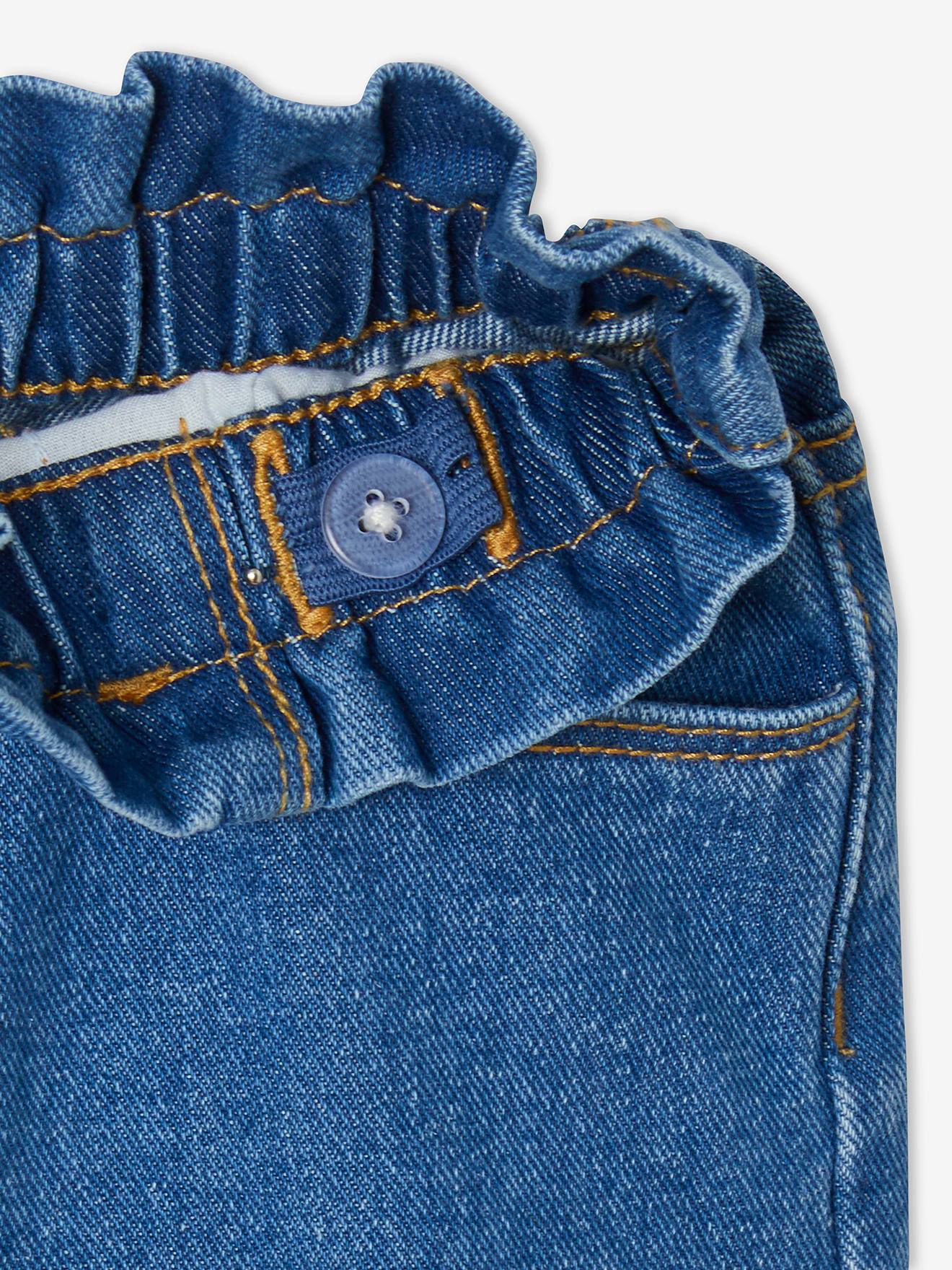 Saia jeans azul-escura estilo 