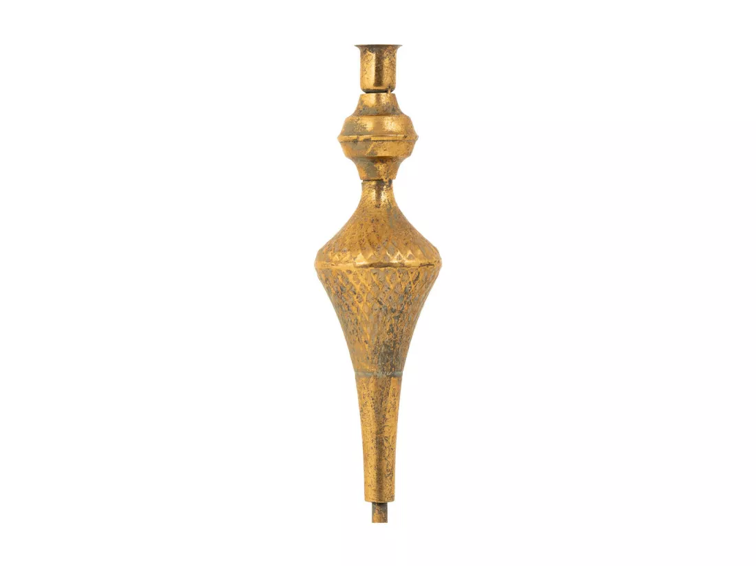 Chandelier en métal doré 12x12x62.5h
