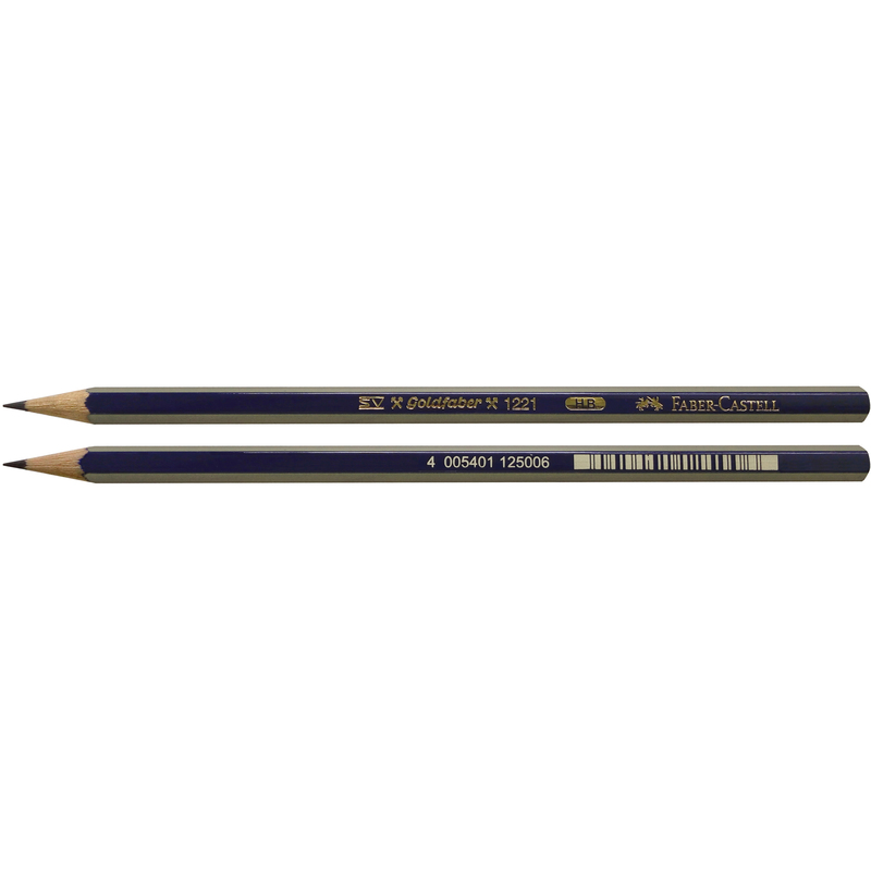 Faber-Castell Bleistift Goldfaber, 2 mm, HB, blau/gold