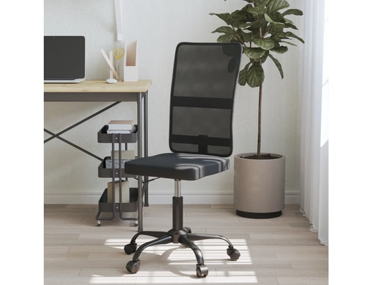 VIDAXL - Chaise de bureau noir tissu en maille