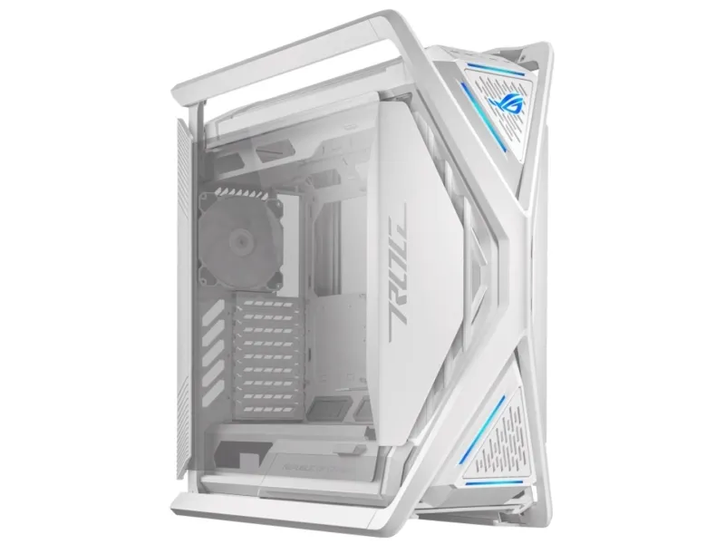 ASUS ROG Hyperion GR701 - FT gaming - udvidet ATX - sidepanel med vindue (hærdet glas) - ingen strømforsyning - hvid - USB/Lyd