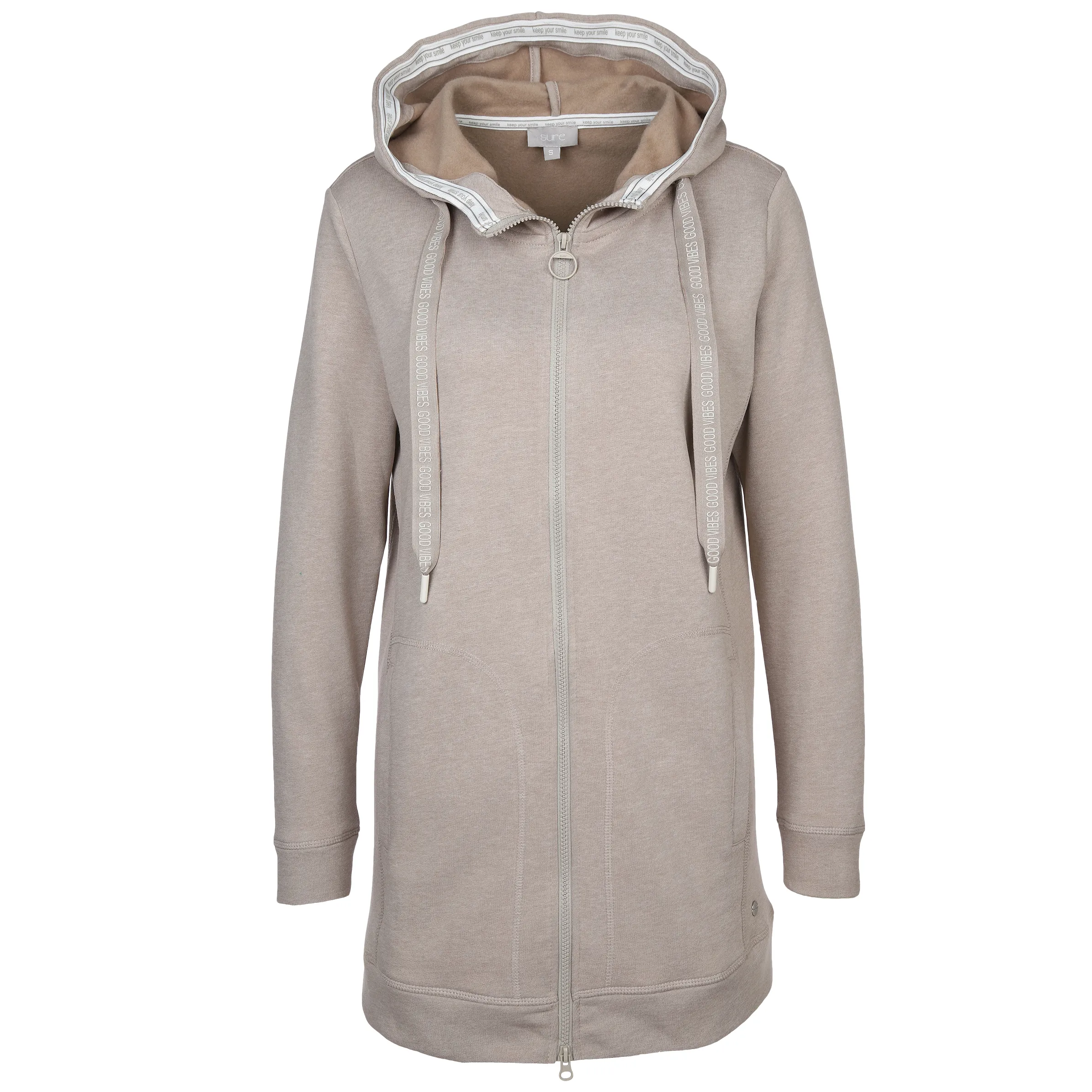 Damen Sweat-Cardigan mit Kapuze