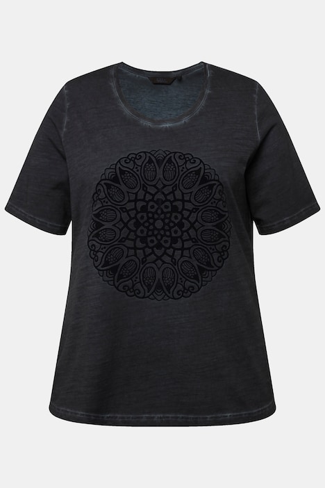 T-Shirt, Mandala, Classic, Rundhals, Halbarm