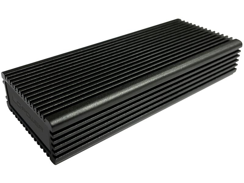 LC-Power Externes Gehäuse LC-M2-C-MULTI-RGB M.2 Externes M. 2 SSD-Gehäuse mit RGB-Beleuchtung