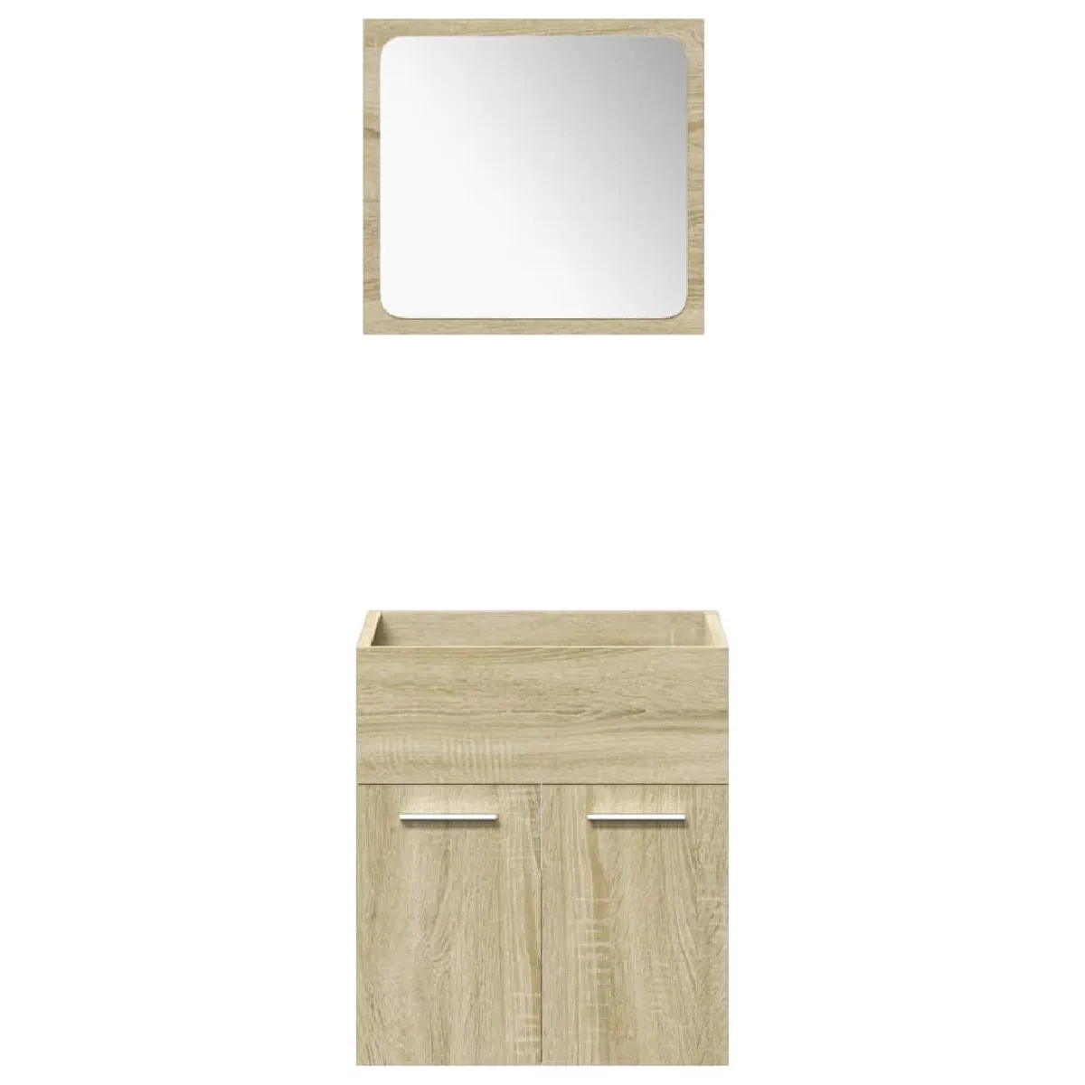 vidaXL Ensemble de meubles salle bain 4 pièces - Chêne sonoma