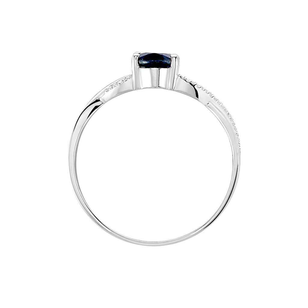 Bague Candice Or Blanc Saphir