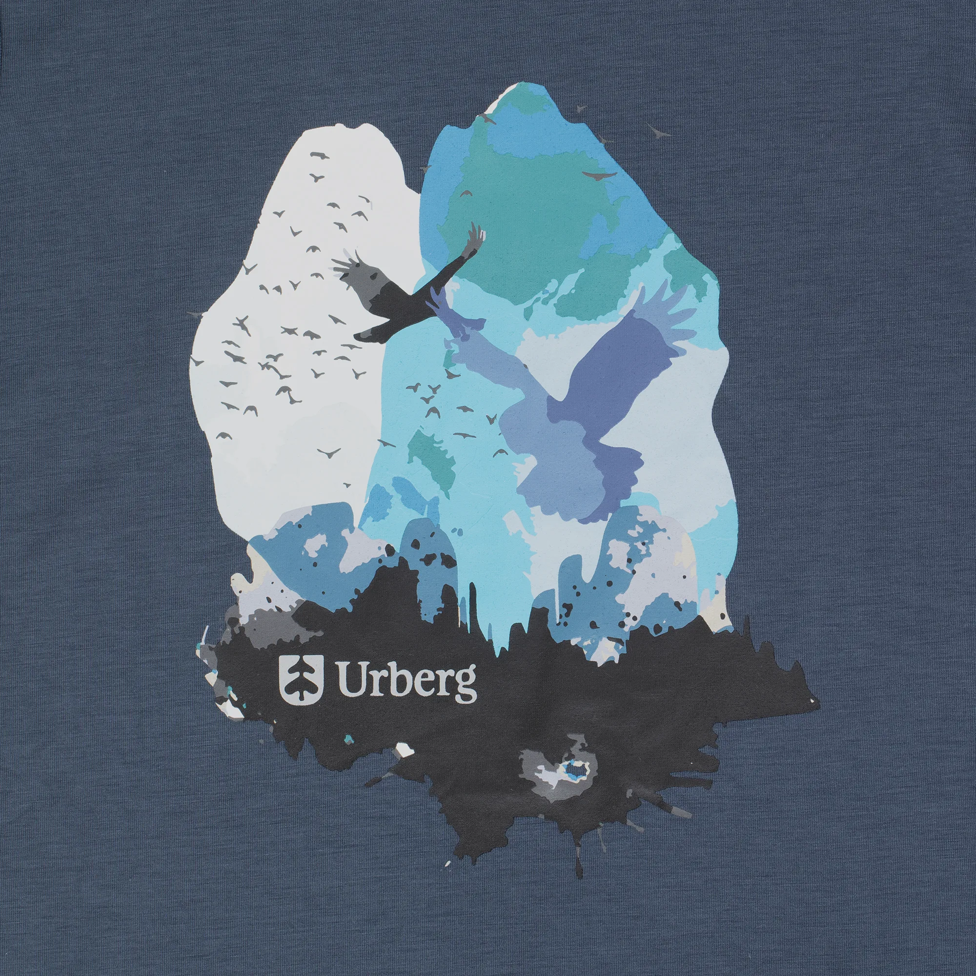 Urberg Juniors' Printed Tree Tee Midnight Navy