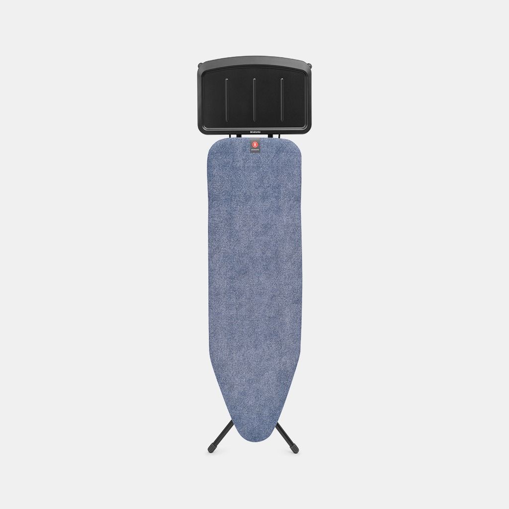 Strijkplank B, 124x38 cm, solide stoomunithouder - Denim Blue