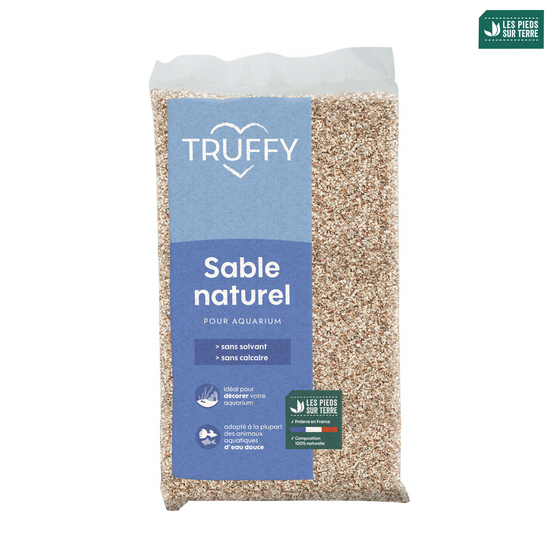 Sable naturel pour aquarium d'eau douce Truffy rose 9.5kg