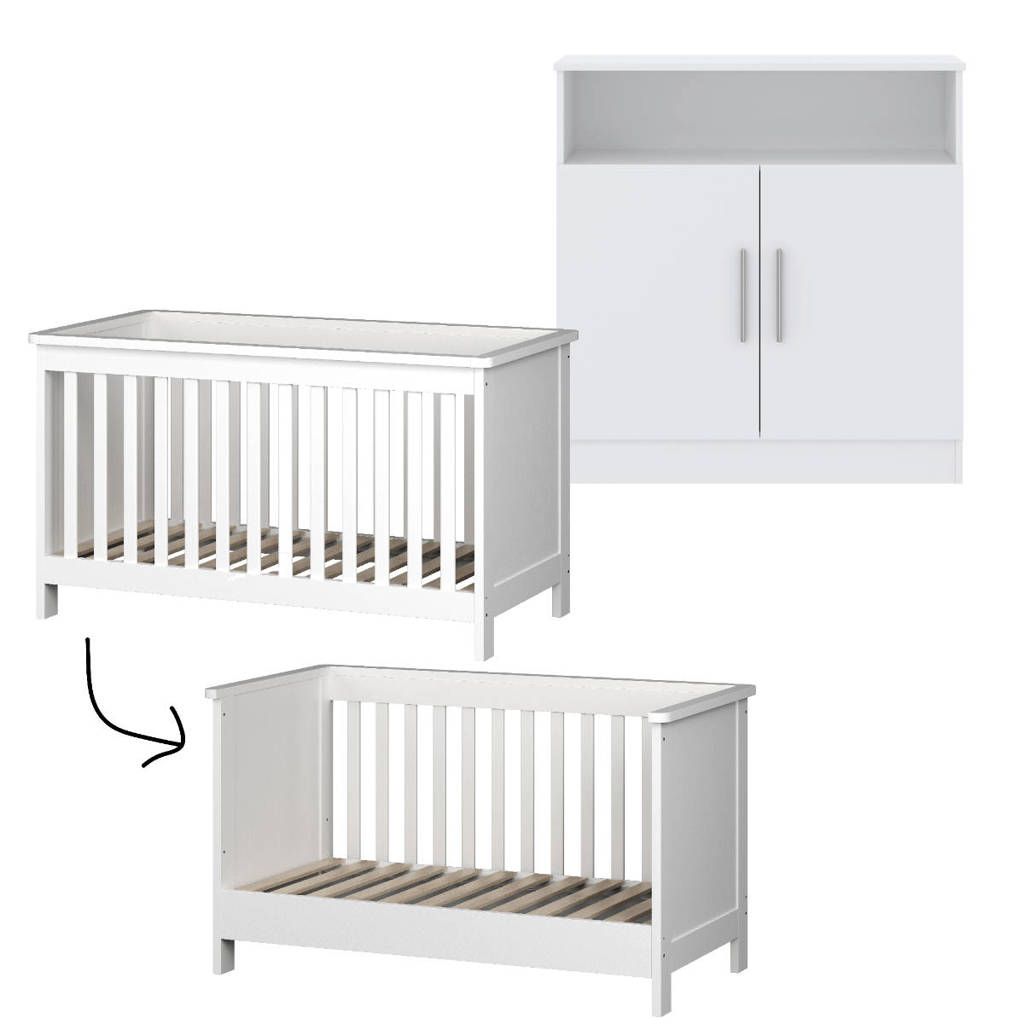 meegroei babykamer Texas Wit (2-delig)