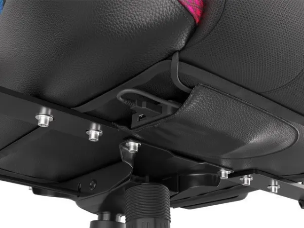 Genesis Trit 500 RGB - Stol - ergonomisk - lænestol - armstøtter - T-formet - vippe - drejeled - tekstil, PU syntetisk læder - sort