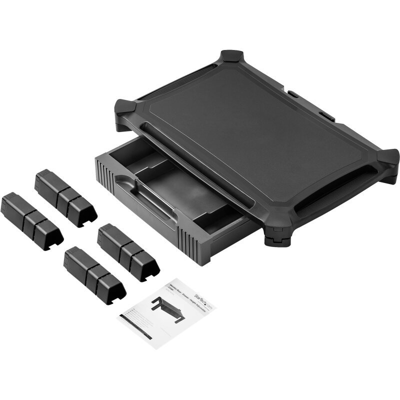 StarTech.com Rehausseur d'écran PC avec tiroir - Hauteur réglable - Grand format
