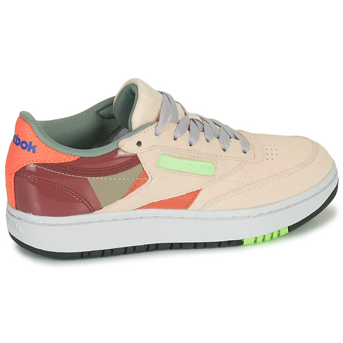 Reebok Classic - CLUB C DOUBLE - Beige / bordeau