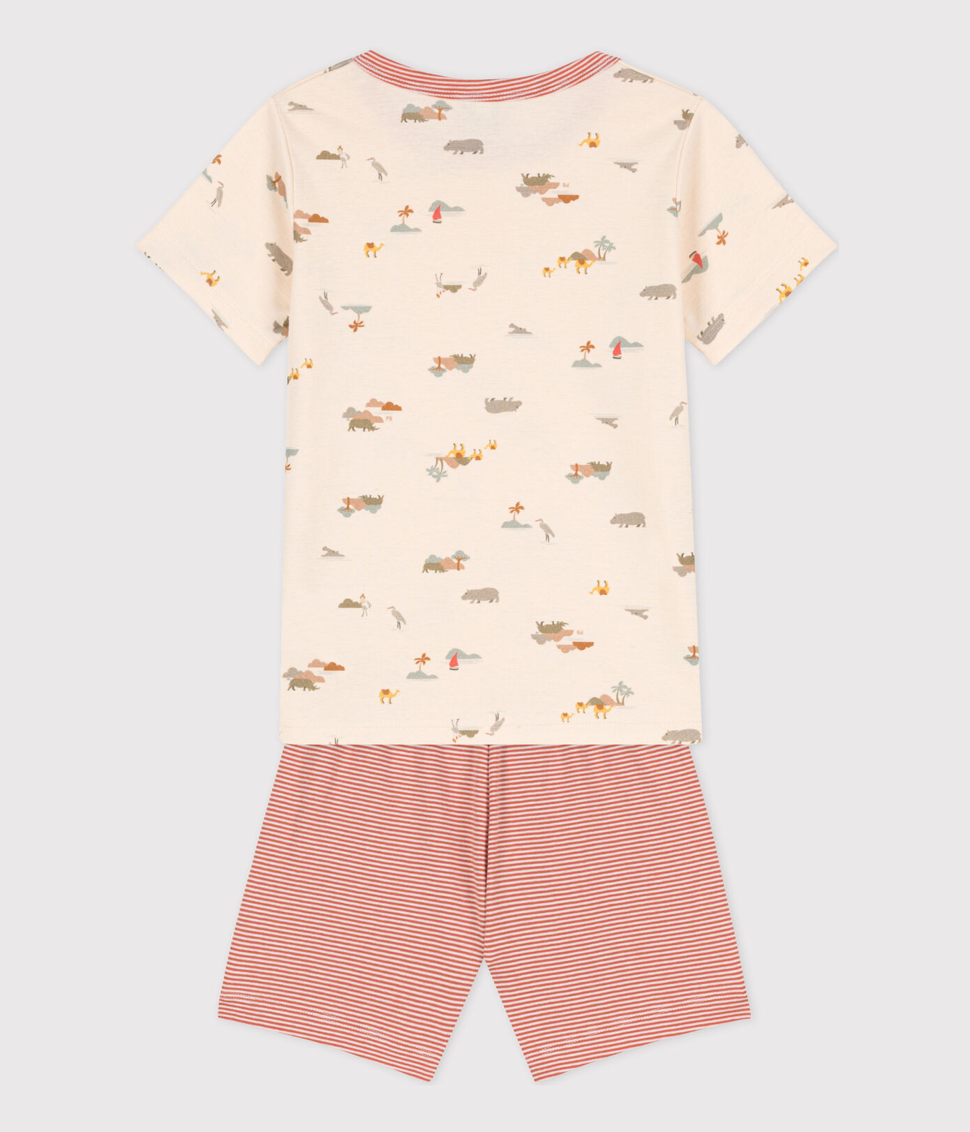 Pyjacourt animaux en coton petite fille/petit garçon