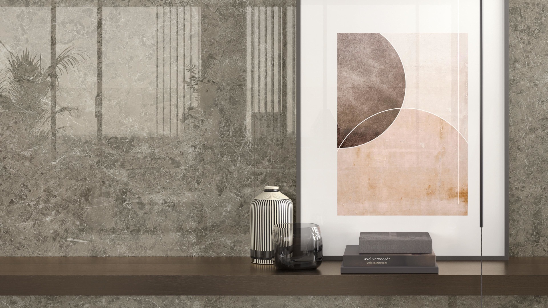 Valence Pacific vloertegel 60x120cm grijs marmer glans gerectificeerd