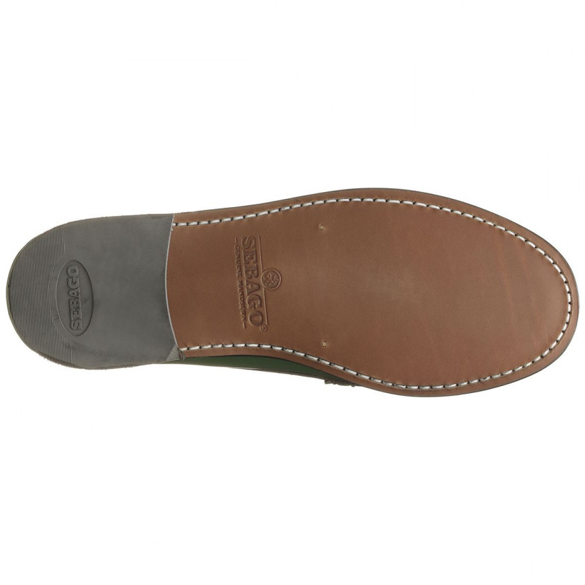 CLASSIC DAN GREEN ARCHIVE MOCASSIN-Mocassin pour femme en cuir brossé