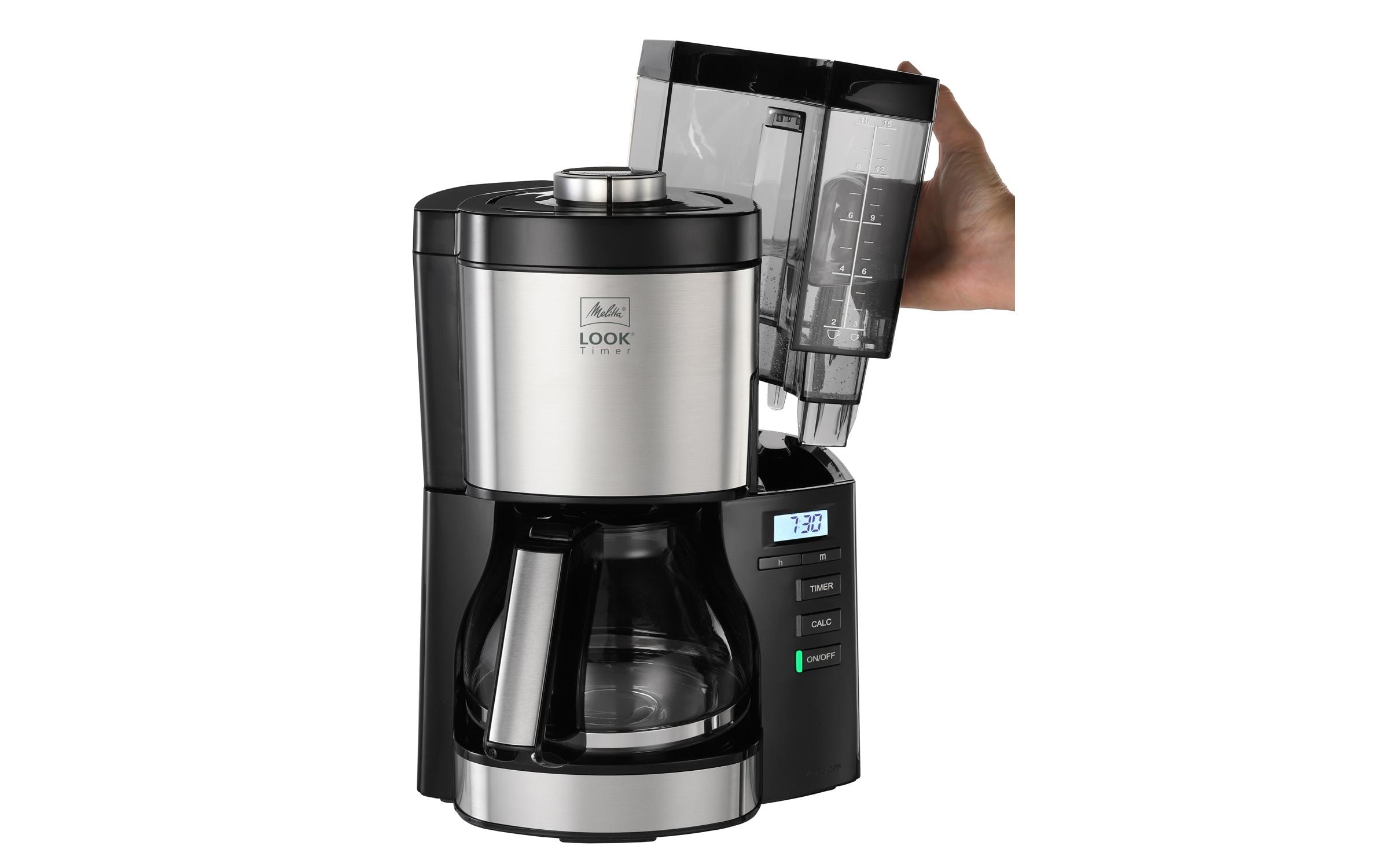 Filterkaffeemaschine Look Timer SchwarzFilterkaffeeautomat