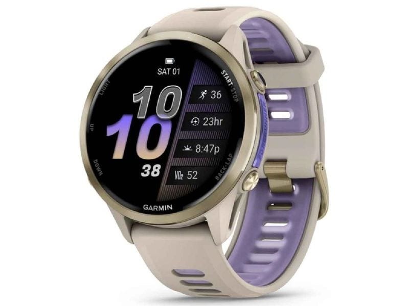GARMIN Forerunner 970 Gray/Indigo Premium GPS-Sportuhr mit AMOLED-Display für Laufen und Triathlon