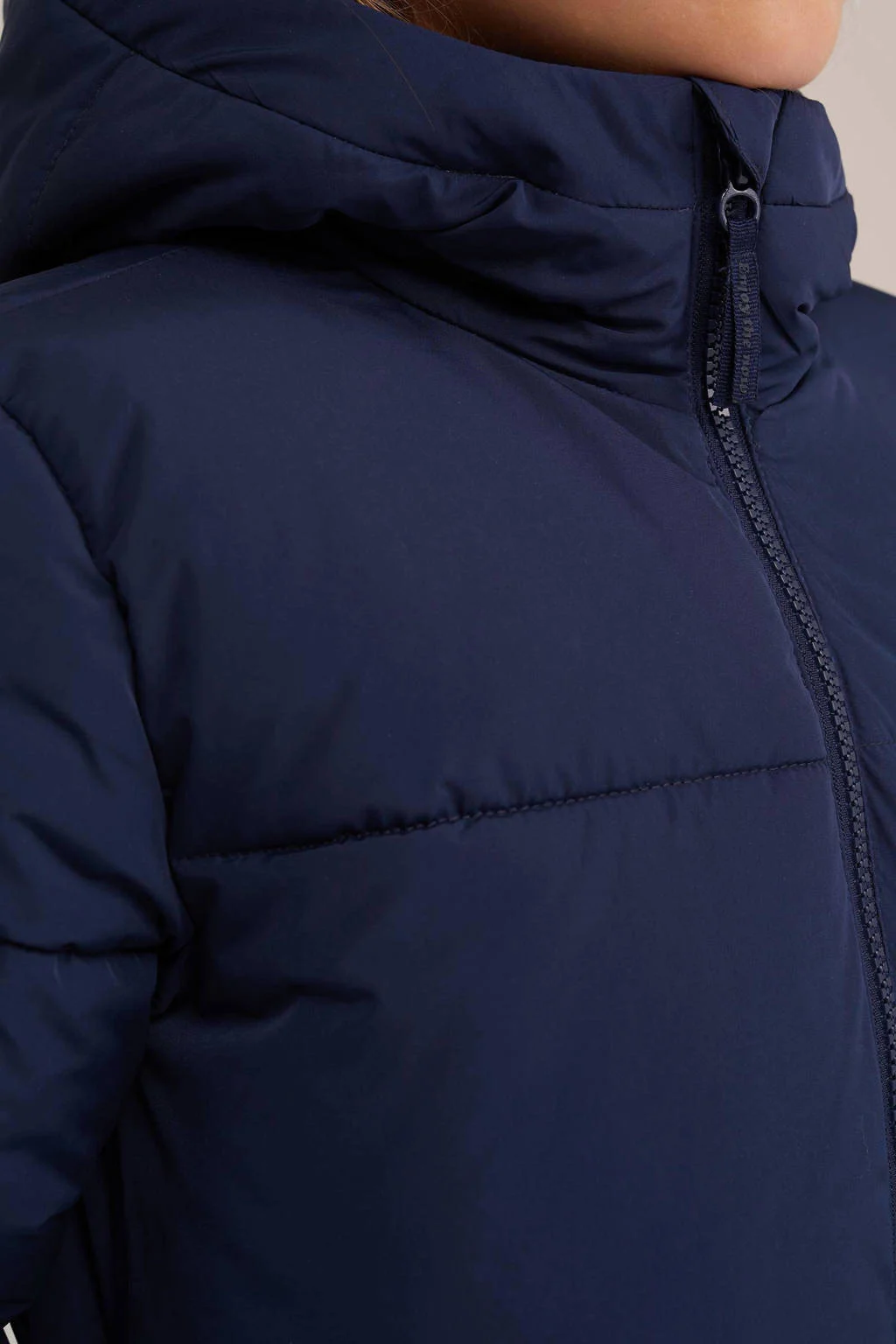 WE Fashion gewatteerde winterjas donkerblauw