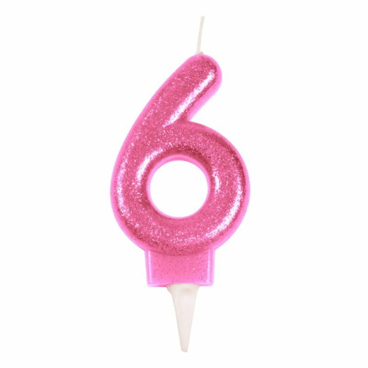 Paris Prix Bougie d'Anniversaire Chiffre 6 - Rose