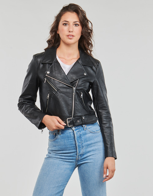 Only - ONLNEWVERA FAUX LEATHER BIKER CC OTW - Noir
