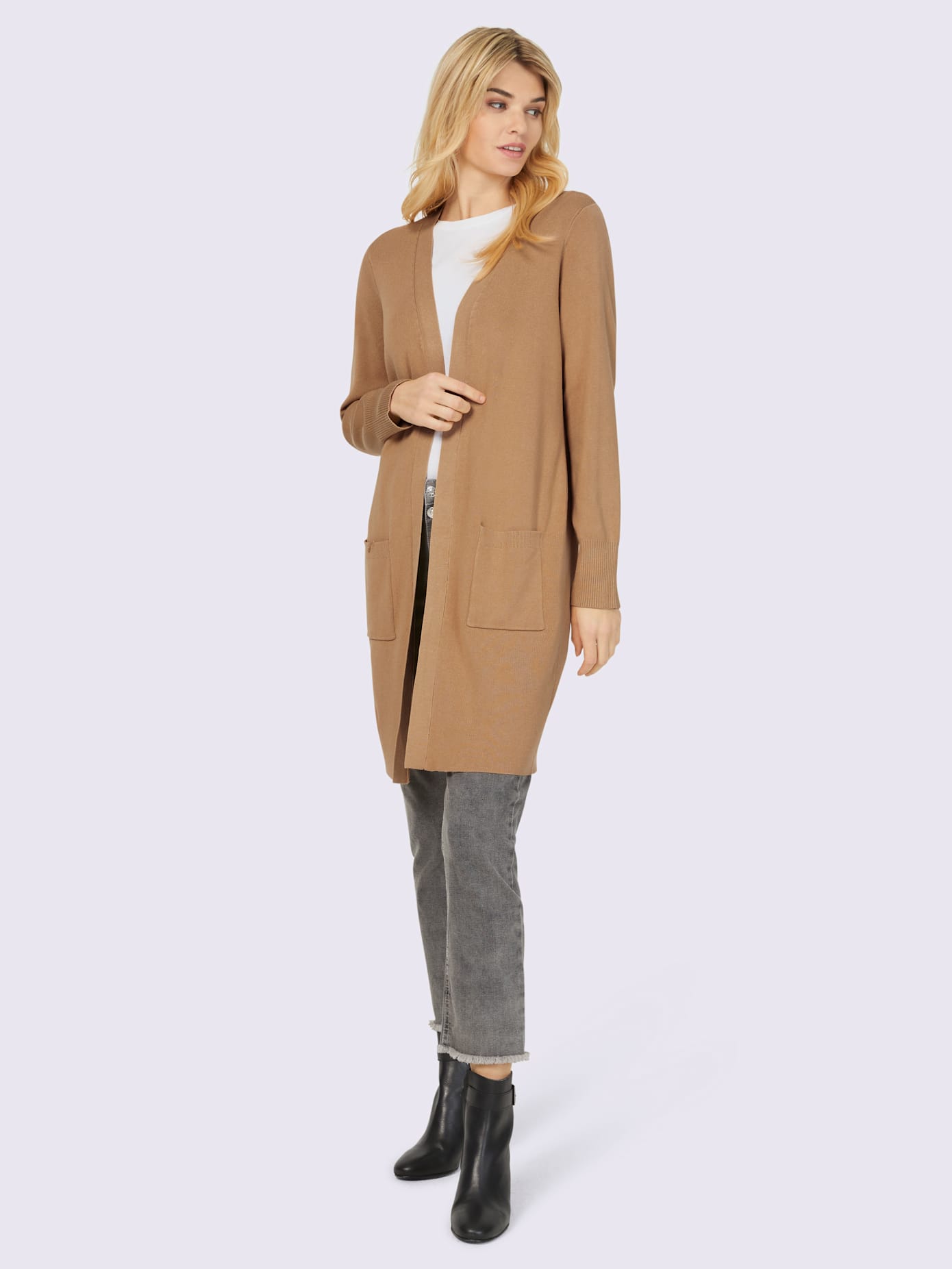 Manteau en tricot 70% viscose