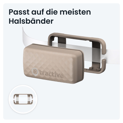 Tractive GPS Tracker Cat5 Mini für Katzen hellbraun