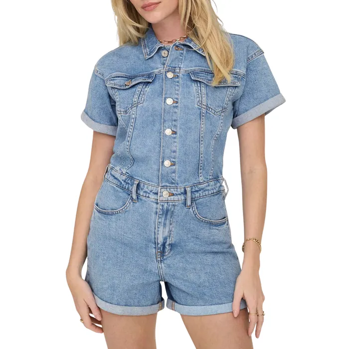 Only Castel Denim Playsuit Dames