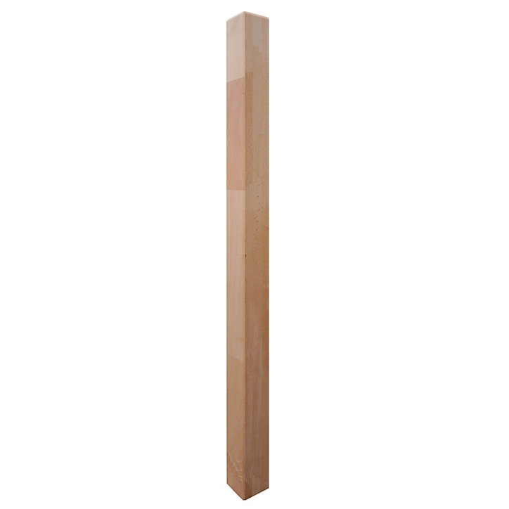 Poteau pour balustrade Locri en bois brut hêtre