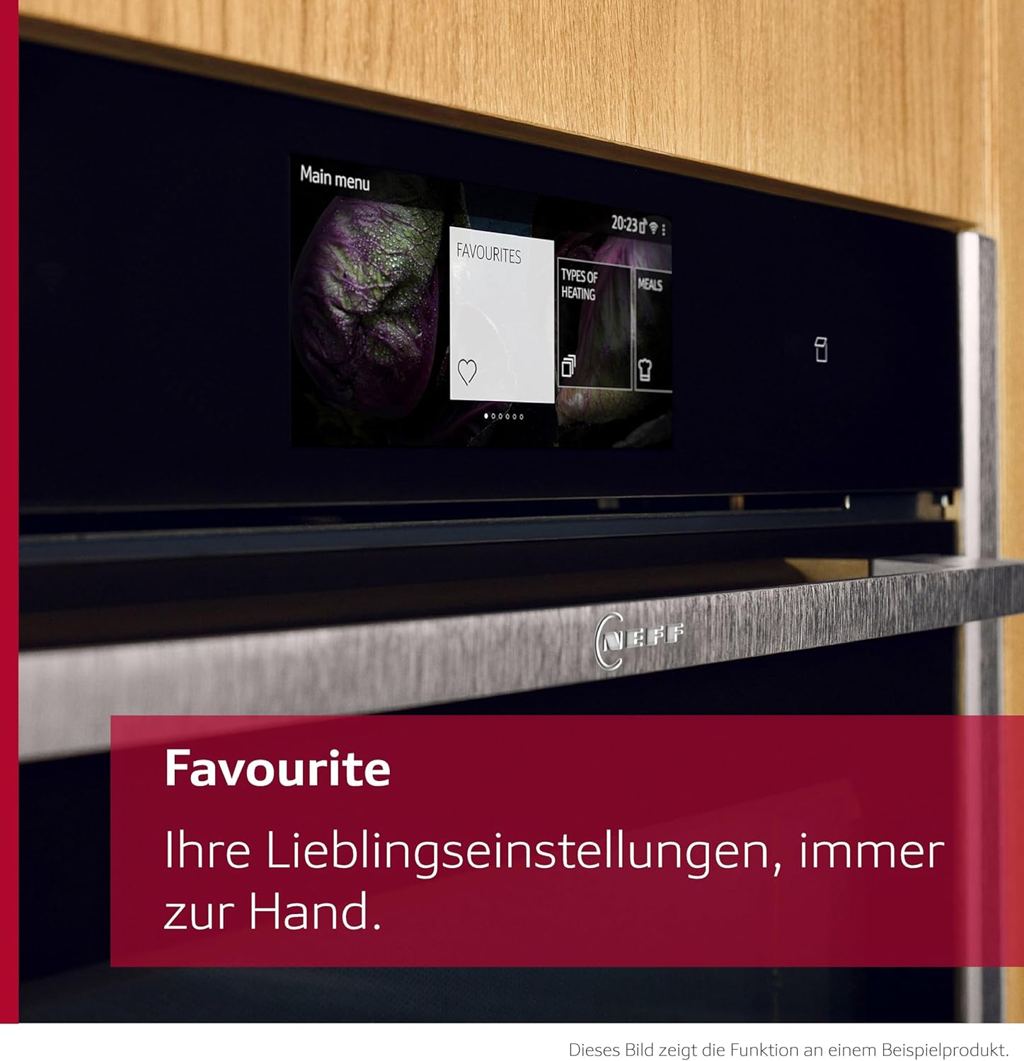 NEFF B64CS71N0, N 90, Einbau-Backofen, Integrierbarer Backofen 60 x 60cm, Made in Germany, Slide&Hide, Full Touch TFT-Display, Automatikprogramme, Soft Open & Close, Schwarz