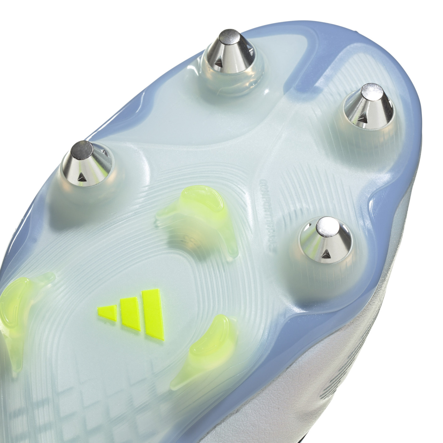 Adidas Copa Pure III Elite IJzeren-Nop Voetbalschoenen (SG) Blauw Grijs Neongeel